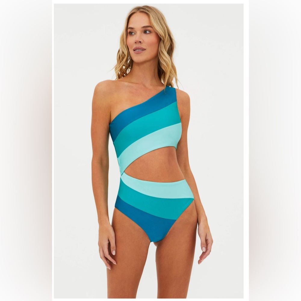 Beach Riot Joyce One Piece Cosmic Colorblock, Large, $168